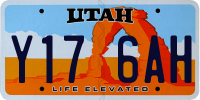 UT license plate Y176AH