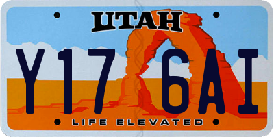 UT license plate Y176AI