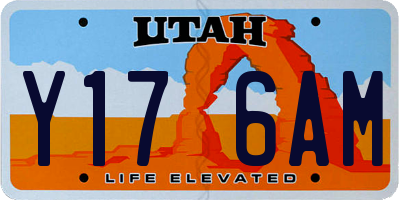 UT license plate Y176AM
