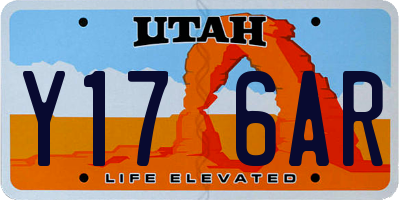 UT license plate Y176AR