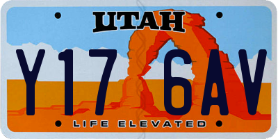 UT license plate Y176AV