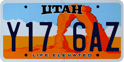 UT license plate Y176AZ