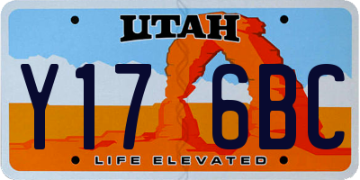 UT license plate Y176BC