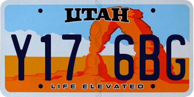 UT license plate Y176BG
