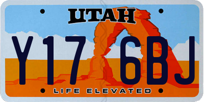 UT license plate Y176BJ