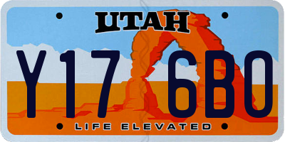 UT license plate Y176BO
