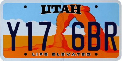 UT license plate Y176BR
