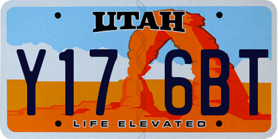 UT license plate Y176BT