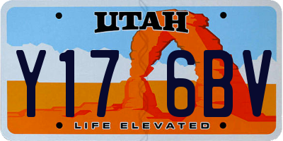 UT license plate Y176BV