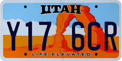 UT license plate Y176CR