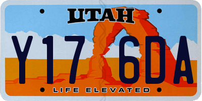 UT license plate Y176DA