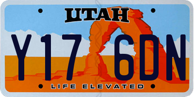UT license plate Y176DN