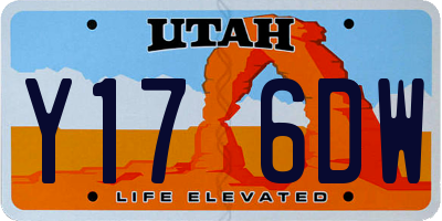 UT license plate Y176DW