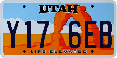 UT license plate Y176EB