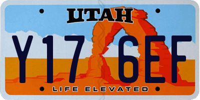 UT license plate Y176EF