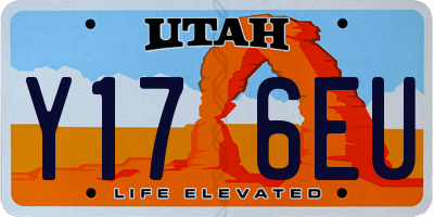 UT license plate Y176EU
