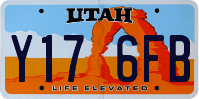 UT license plate Y176FB