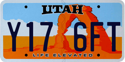 UT license plate Y176FT