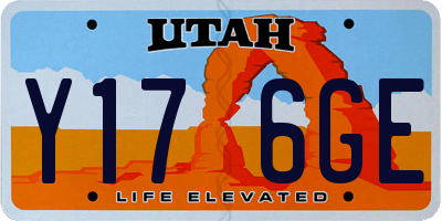 UT license plate Y176GE