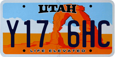 UT license plate Y176HC