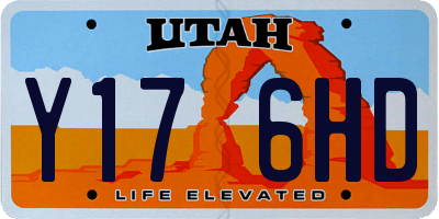 UT license plate Y176HD