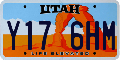 UT license plate Y176HM