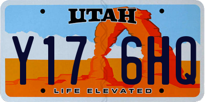UT license plate Y176HQ