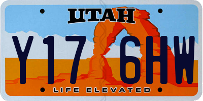 UT license plate Y176HW