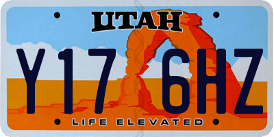 UT license plate Y176HZ
