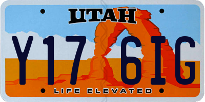 UT license plate Y176IG