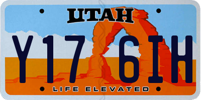 UT license plate Y176IH