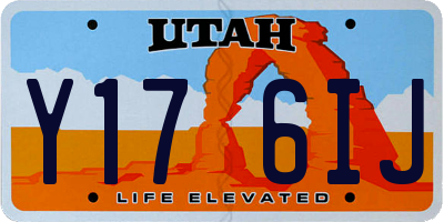UT license plate Y176IJ