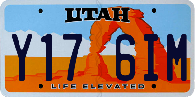 UT license plate Y176IM
