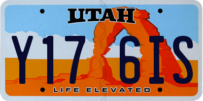 UT license plate Y176IS