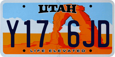 UT license plate Y176JD