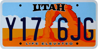 UT license plate Y176JG