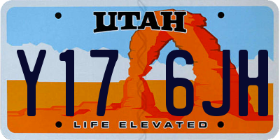 UT license plate Y176JH