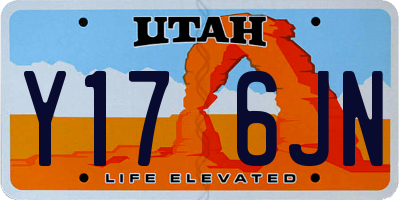 UT license plate Y176JN