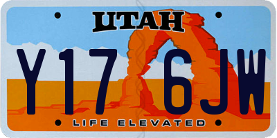 UT license plate Y176JW