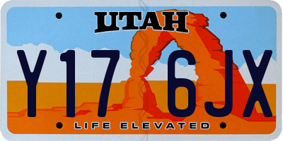 UT license plate Y176JX