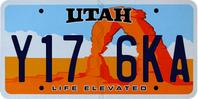 UT license plate Y176KA