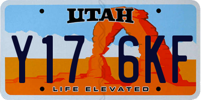 UT license plate Y176KF