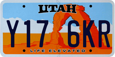 UT license plate Y176KR
