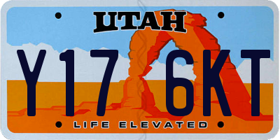 UT license plate Y176KT