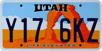 UT license plate Y176KZ