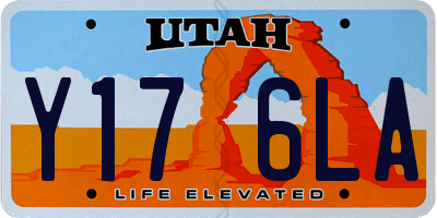 UT license plate Y176LA