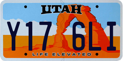 UT license plate Y176LI