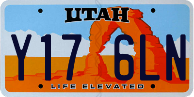 UT license plate Y176LN
