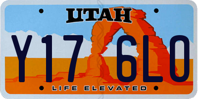 UT license plate Y176LO