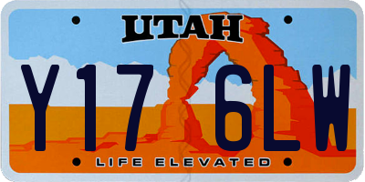 UT license plate Y176LW